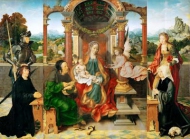 Мадонна с младенцем на троне со святыми и донаторами